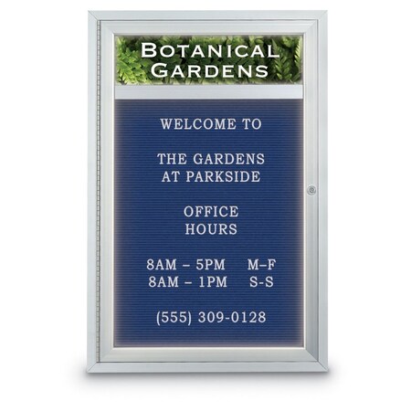 United Visual Products Indoor Enclosed Combo Board, 42"x32", Gold Frame/Green & Medium Grey UVCB4232G-GREEN-MEDGRY